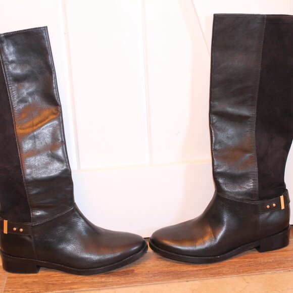 COLE HAAN RIDING BOOTS / Black/ 7.5 - Picture 4 of 5